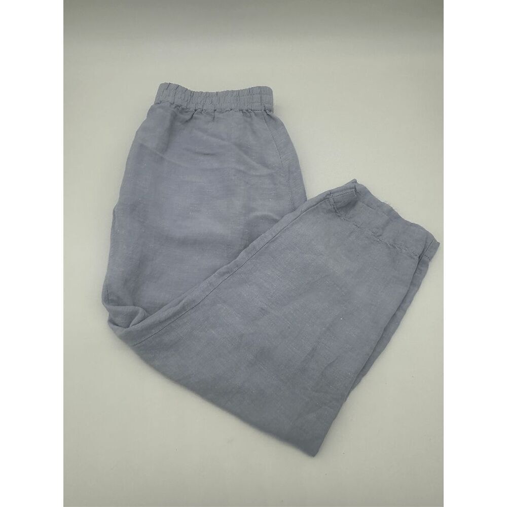 Madewell Light Blue Linen Ankle Pants